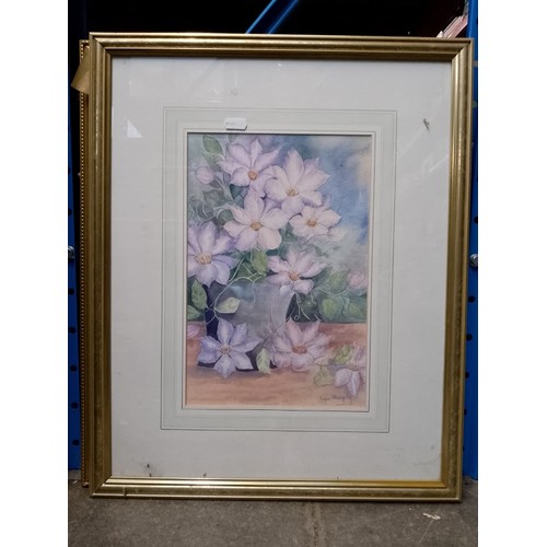 813 - Eleven various watercolours; landscapes, still lifes of flowers, Japanese landscape, etc, all framed... 