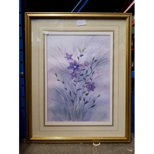 813 - Eleven various watercolours; landscapes, still lifes of flowers, Japanese landscape, etc, all framed... 