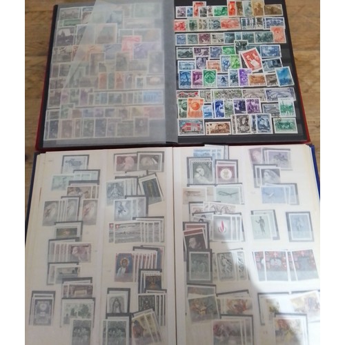 305 - Two stamp albums, one Russian and the other Austrian.