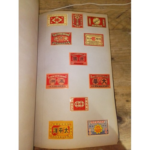 6 - China, one album, extensive collection of matchbox labels and some fruit labels, early to mid 20th c... 