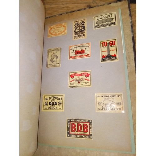 8 - Asia, Middle East and Africa, two albums, collection of matchbox labels, early to mid 20th century, ... 