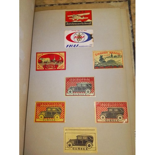 8 - Asia, Middle East and Africa, two albums, collection of matchbox labels, early to mid 20th century, ... 