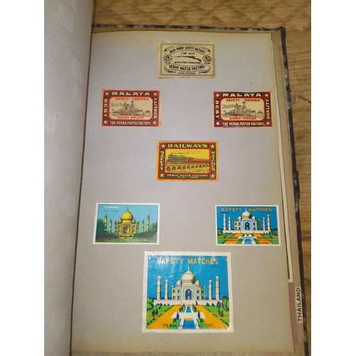 8 - Asia, Middle East and Africa, two albums, collection of matchbox labels, early to mid 20th century, ... 