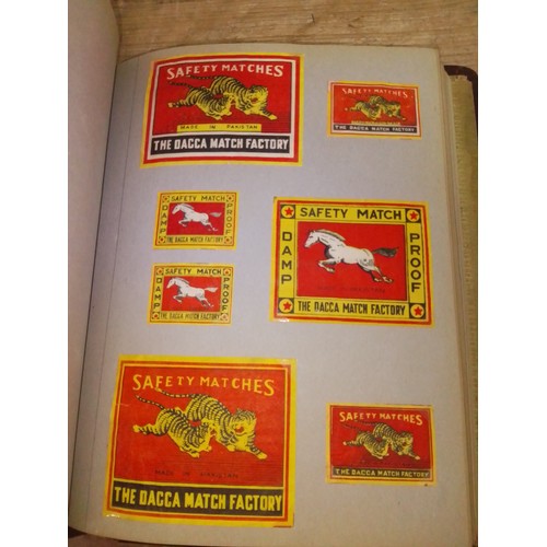 9 - India, Nepal, Pakistan, Israel and Palestine, four albums, extensive collection of matchbox labels, ... 