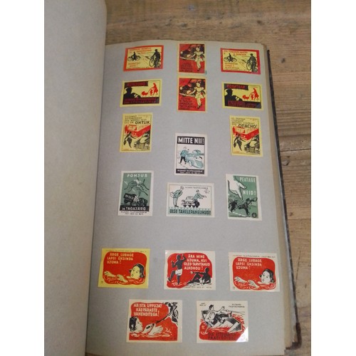 12 - Russia, Estonia, Latvia and Lithuania, two albums, collection of matchbox labels, early to mid 20th ... 