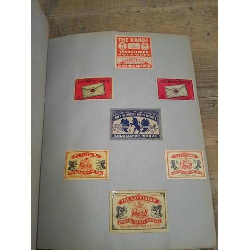 15 - Italy, Austria and Switzerland, four albums, collection of matchbox labels, early 20th century and l... 