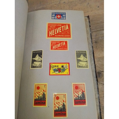 15 - Italy, Austria and Switzerland, four albums, collection of matchbox labels, early 20th century and l... 