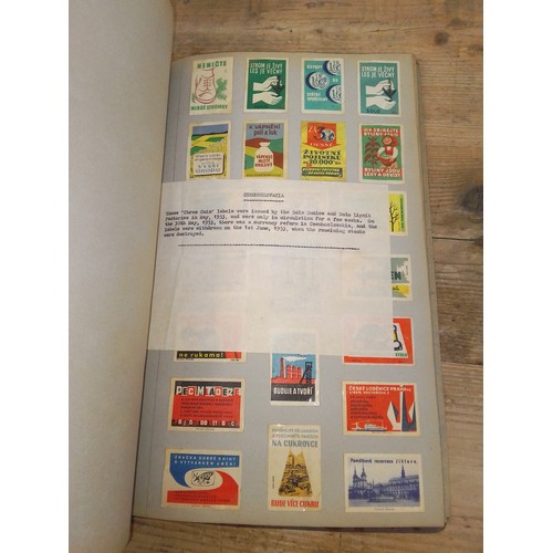 16 - Czechoslovakia, five albums, extensive collection of matchbox labels, early to mid 20th century, app... 