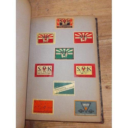 18 - Sweden and Finland, four albums, extensive collection of matchbox labels, circa 1900 and later, full... 