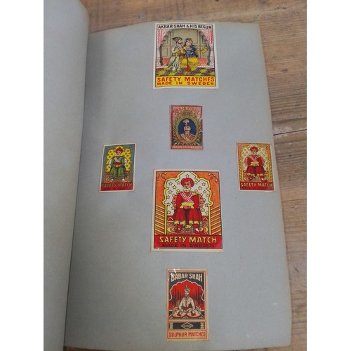 18 - Sweden and Finland, four albums, extensive collection of matchbox labels, circa 1900 and later, full... 