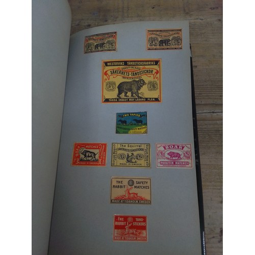 18 - Sweden and Finland, four albums, extensive collection of matchbox labels, circa 1900 and later, full... 