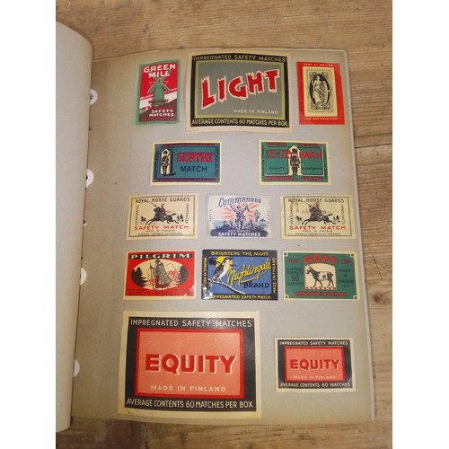 18 - Sweden and Finland, four albums, extensive collection of matchbox labels, circa 1900 and later, full... 