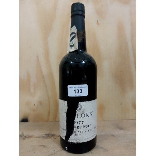 133 - A bottle of Taylor's 1977 vintage port, 75cl, bottled in Oporto by Taylor, Fladgate & Yeatman, 21% v... 