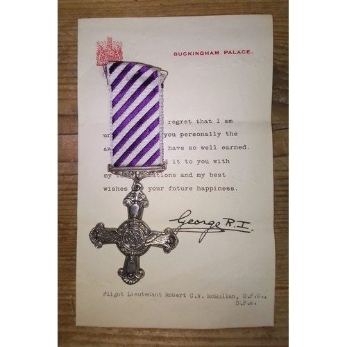186 - A WWI 1918 Distinguished Flying Cross DFC unnamed as issued, comes with non matching letter to Fligh... 