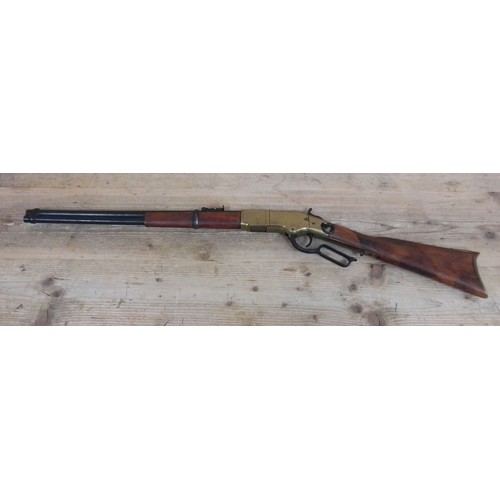 206 - A replica Winchester rifle, length 100cm.