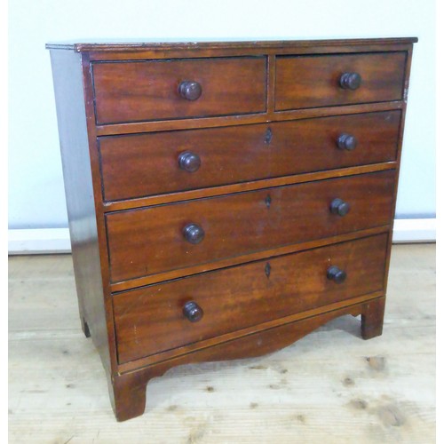 444 - A 19th century mahogany 