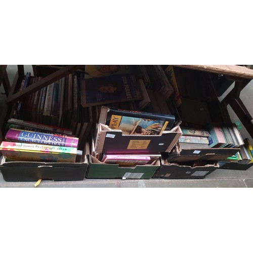 96 - 13 boxes of books