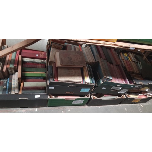 96 - 13 boxes of books