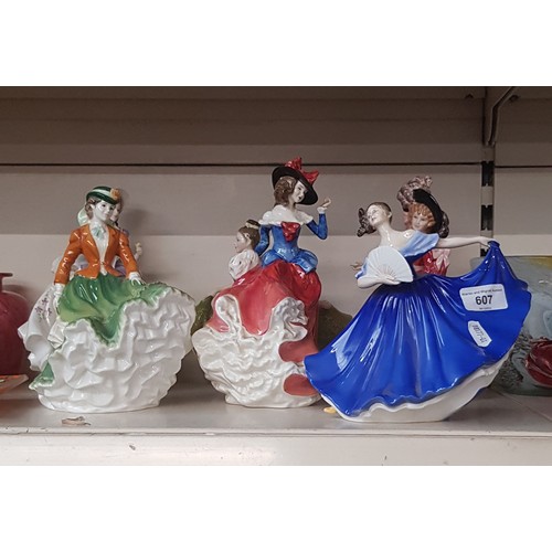 607 - Six Royal Doulton figurines