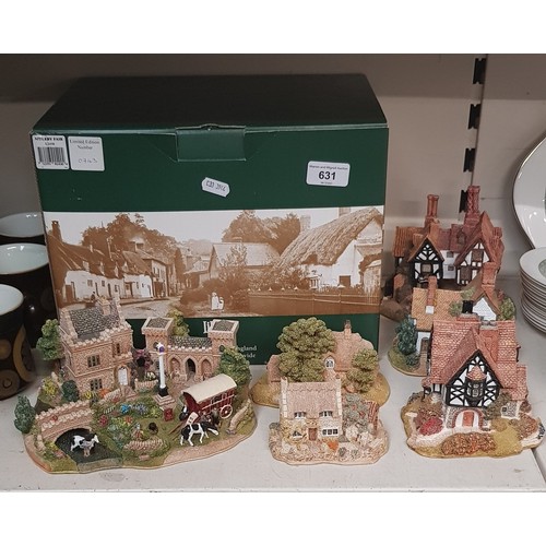 631 - Lilliput Lane - large ‘Appleby Fair’ (boxed) with 5 other models including ‘Parson’s Retreat’ and ‘T... 