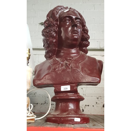 229 - A composite bust of Mozart