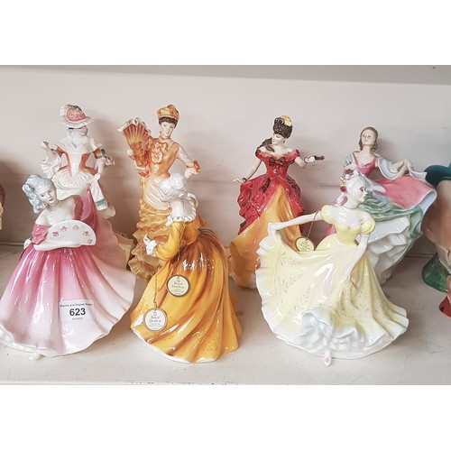 623 - Seven Royal Doulton figurines