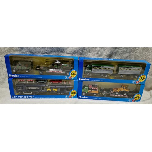 424 - A box of assorted boxed diecast vehicles to include 19 Corgi Cameo, one remote control Mercedes Benz... 