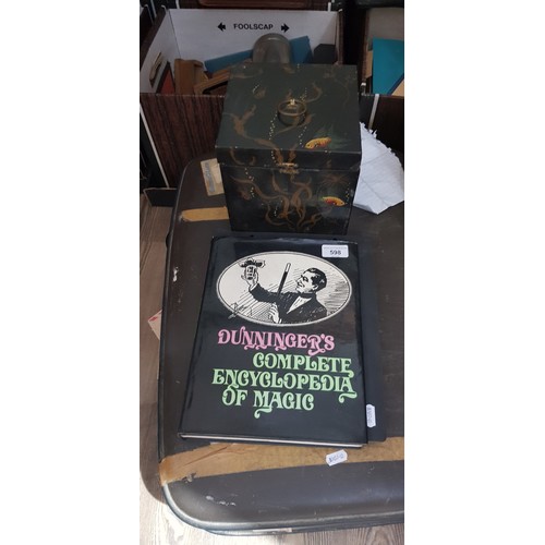 598 - A large collection of magician's equipment, tricks, accessories and books, from the estate of the la... 