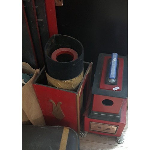 598 - A large collection of magician's equipment, tricks, accessories and books, from the estate of the la... 