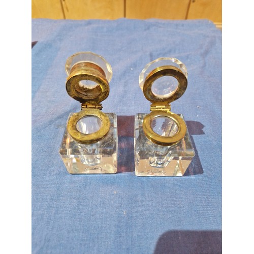 441 - A burr walnut writing slope, length 38.5cm.