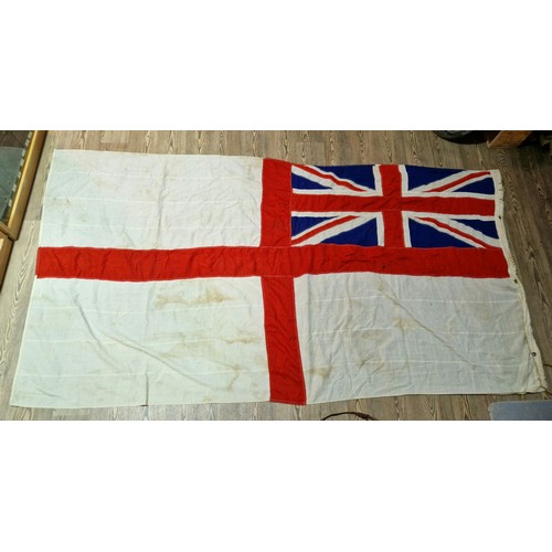 482 - A large white ensign flag.