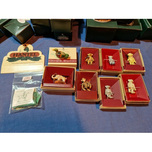 573 - A box of assorted Hantel Victorian Miniatures models.
