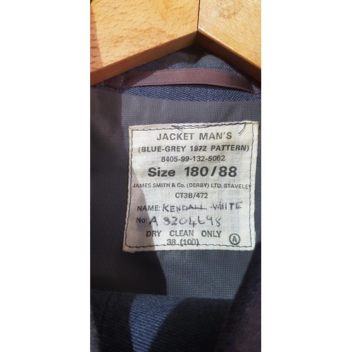 237 - Two uniforms, RAF and Navy, both with caps and trousers.