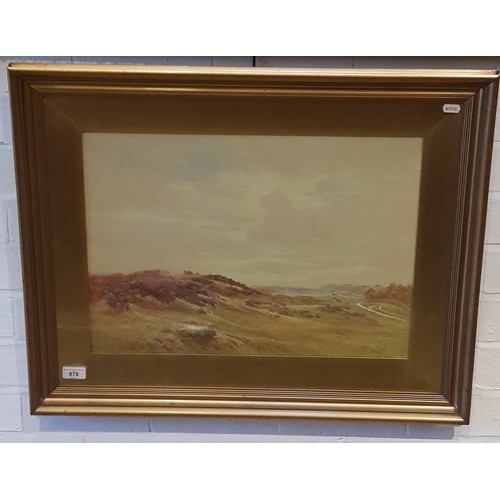 878 - Percy Mason (British 1870-1931), watercolour, landscape scene, 53cm x 37cm, signed to lower left, fr... 