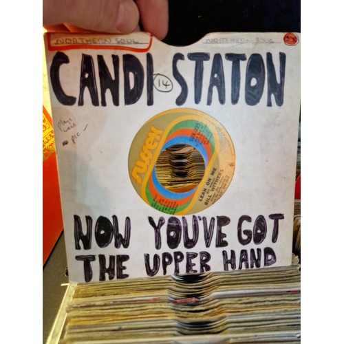 282 - An Adda metal flight case containing over 400 45s, soul, funk & disco.