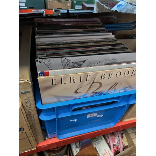 320 - A box of assorted LP records