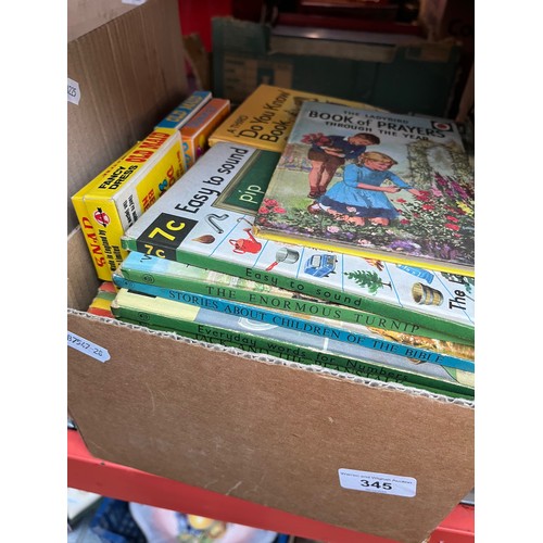 345 - A box of assorted ladybird books