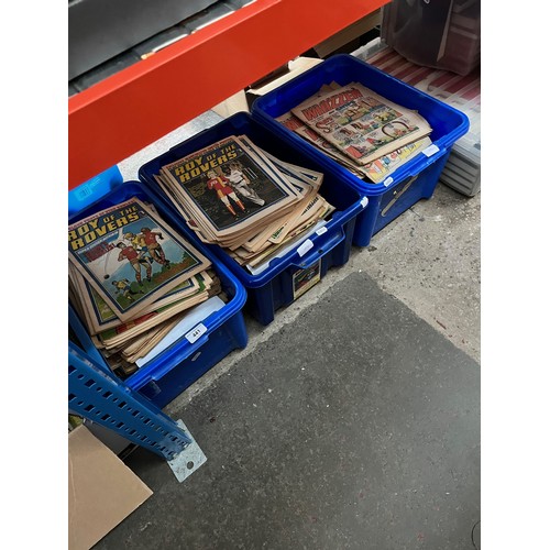 441 - Three boxes of comics; Roy of the Rovers, Whizzer & Chips, Pippin, etc.