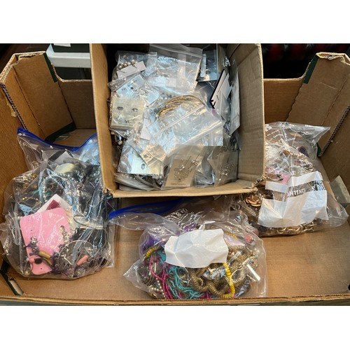 549 - Large box of costume jewellery