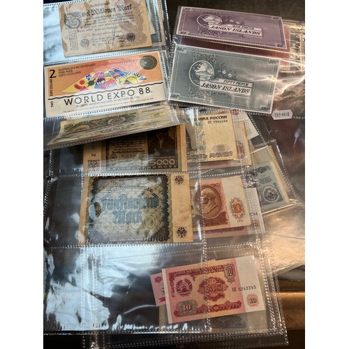 518 - A collection of world banknotes