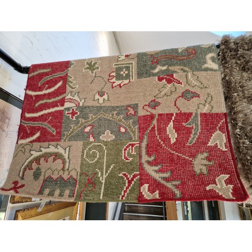 1080 - A Laura Ashley Emmerson patchwork multirug, new with tags, 120cm x 180cm.