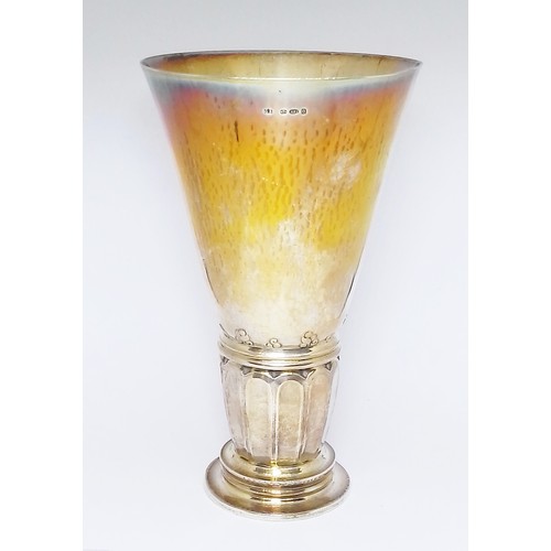 257 - A Georg Jensen siver goblet, no. 52A, import marks, London 1929, height 15.5cm, weight 7ozt.