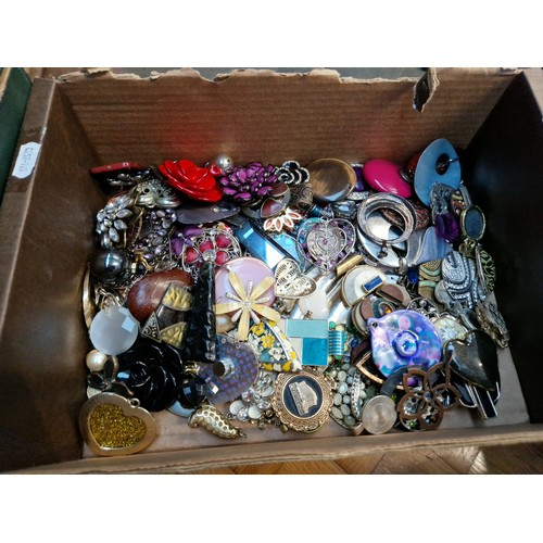 511 - A box of over 150 various pendants.