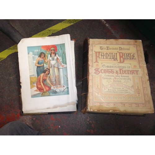 641 - Three boxes of various items including ceramics, glass ware, ornaments, thimbles, family bible, boxe... 