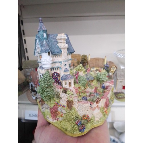 614 - Lilliput Lane - 4 shops Sweets & Treats, The Flower Basket, The Right Note & Cox’s Greengrocers toge... 