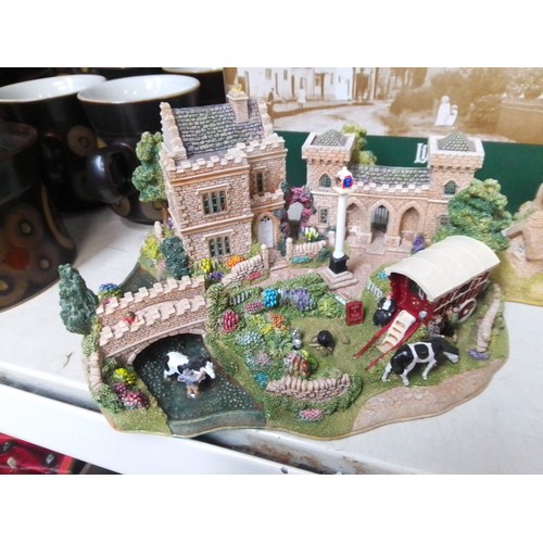 631 - Lilliput Lane - large ‘Appleby Fair’ (boxed) with 5 other models including ‘Parson’s Retreat’ and ‘T... 