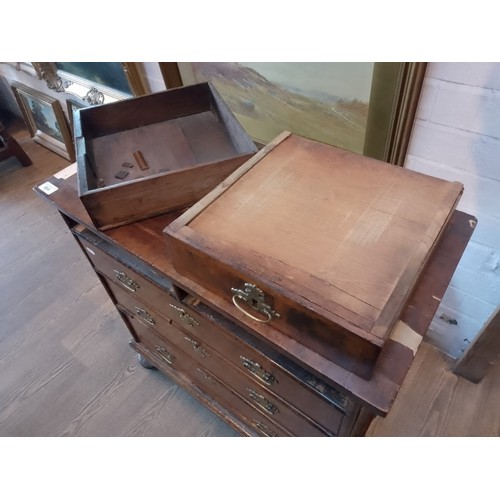 884 - A 17th century William and Mary figured walnut chest of drawers, circa 1690.