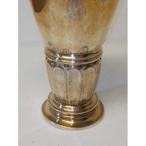 257 - A Georg Jensen siver goblet, no. 52A, import marks, London 1929, height 15.5cm, weight 7ozt.