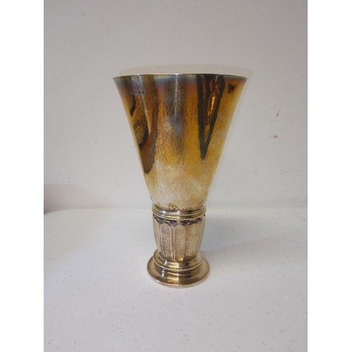 257 - A Georg Jensen siver goblet, no. 52A, import marks, London 1929, height 15.5cm, weight 7ozt.