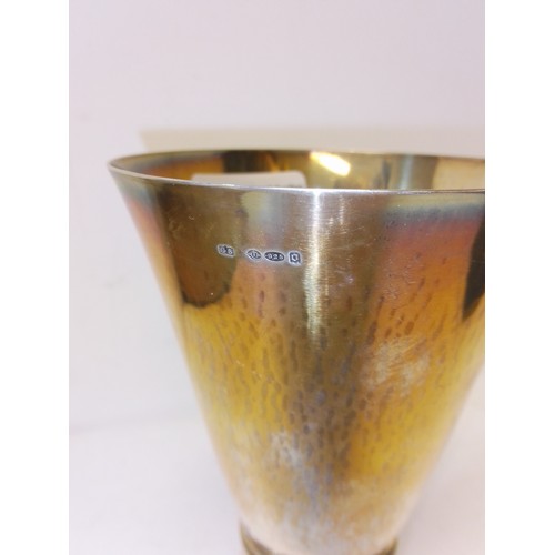 257 - A Georg Jensen siver goblet, no. 52A, import marks, London 1929, height 15.5cm, weight 7ozt.